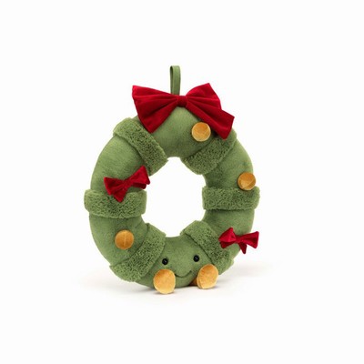 Jellycat Decorated Christmas Wreath USA | 67482DHLZ